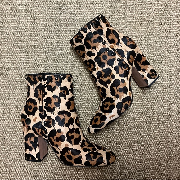 Coach Animal Print Haircalf Ankle Booties - Picture 2 of 6